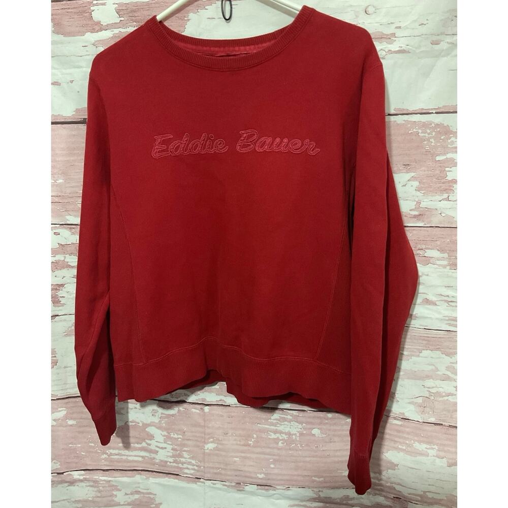 Eddie Bauer Size Large Logo Front Sweatshirt